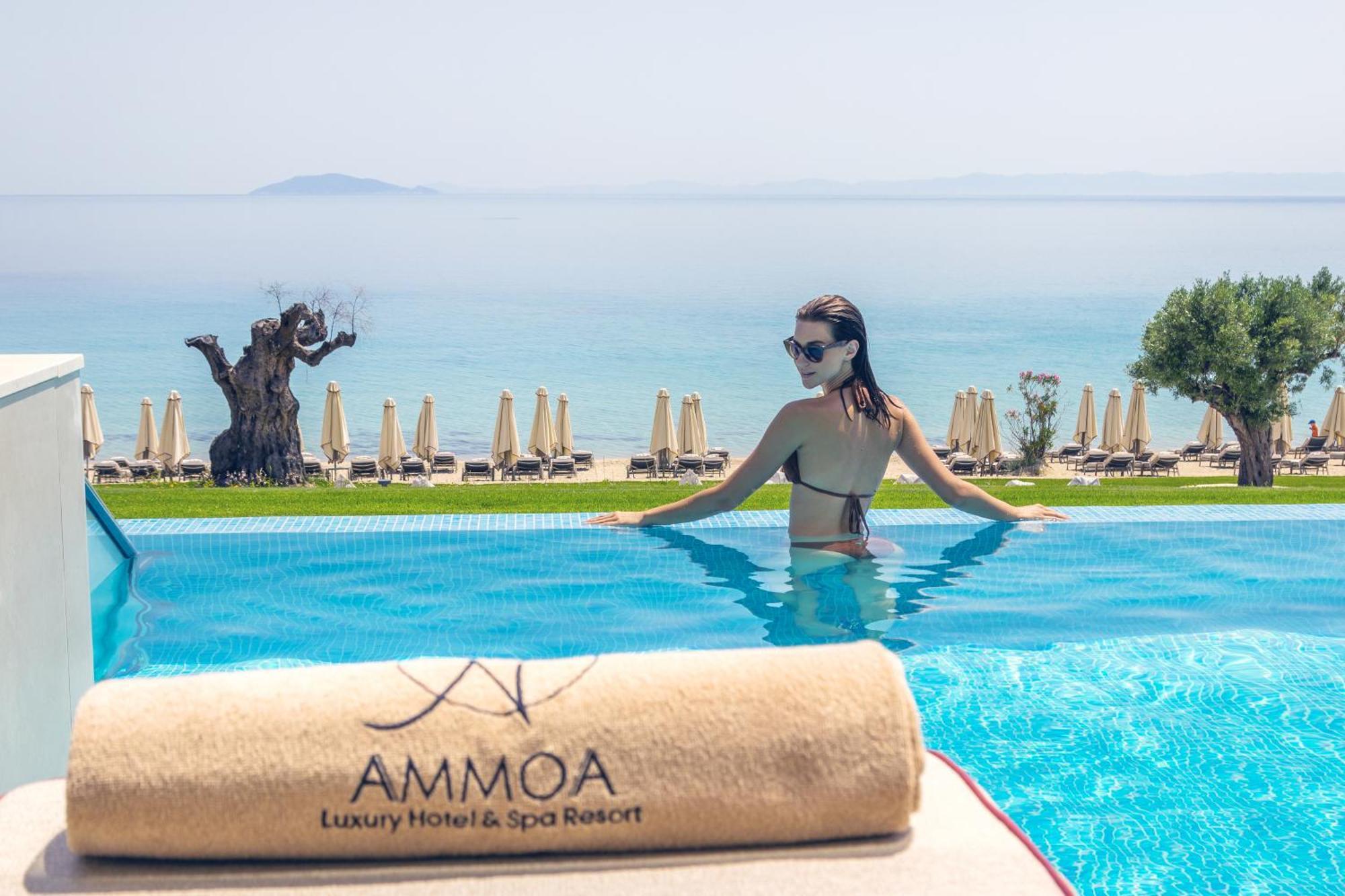 Ammoa Luxury Hotel & Spa Resort Nikiti  Exterior foto Ammia Beach